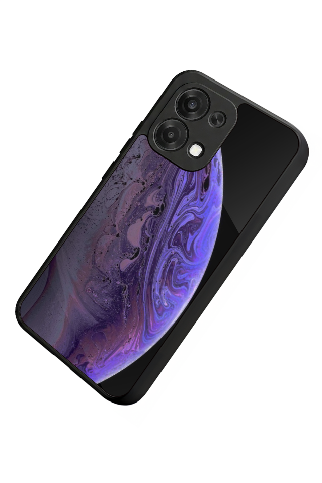 Oppo A6 Pro Uyumlu Ay Tasarımlı Glossy Premium Kılıf