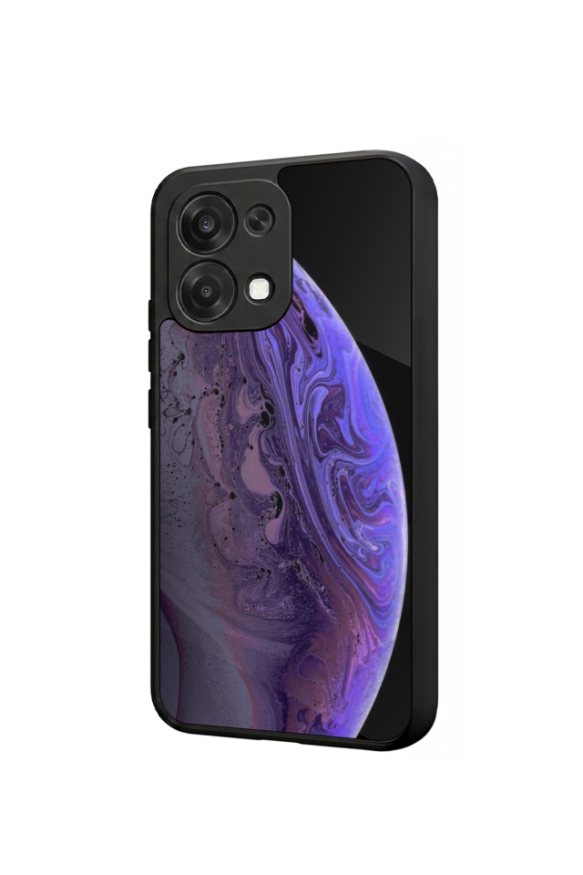 Oppo A6 Pro Uyumlu Ay Tasarımlı Glossy Premium Kılıf