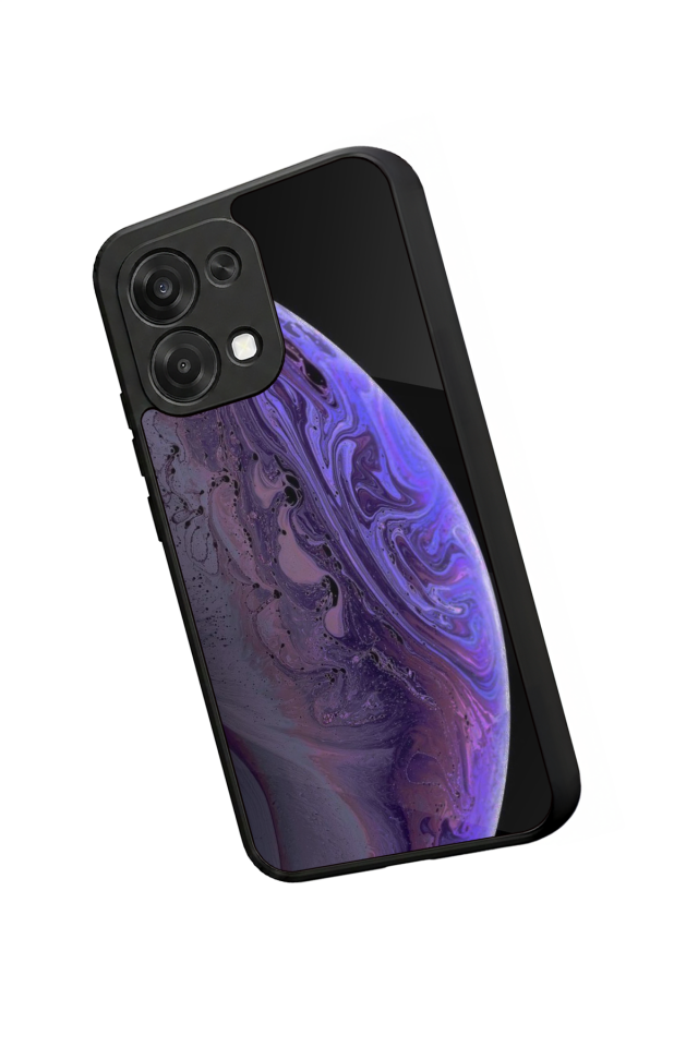 Oppo A6 Pro Uyumlu Ay Tasarımlı Glossy Premium Kılıf