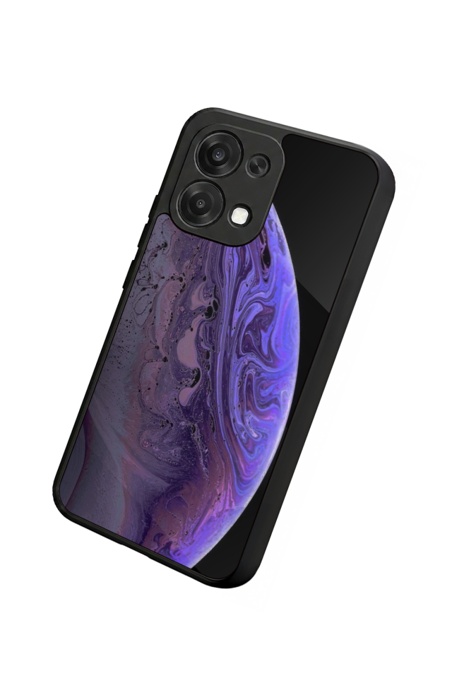 Oppo A6 Pro Uyumlu Ay Tasarımlı Glossy Premium Kılıf