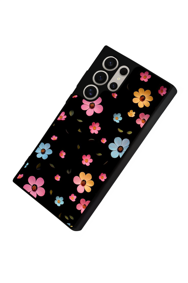 Samsung Galaxy S24 Ultra Uyumlu Cicek Tasarımlı Glossy Premium Kılıf