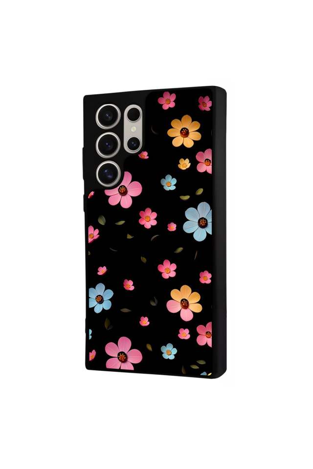 Samsung Galaxy S24 Ultra Uyumlu Cicek Tasarımlı Glossy Premium Kılıf