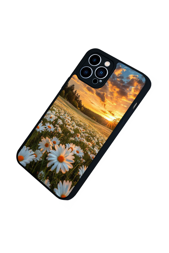 iPhone 13 Pro Max Uyumlu Cicek Tasarımlı Glossy Premium Kılıf