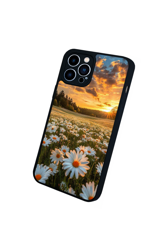 iPhone 13 Pro Max Uyumlu Cicek Tasarımlı Glossy Premium Kılıf
