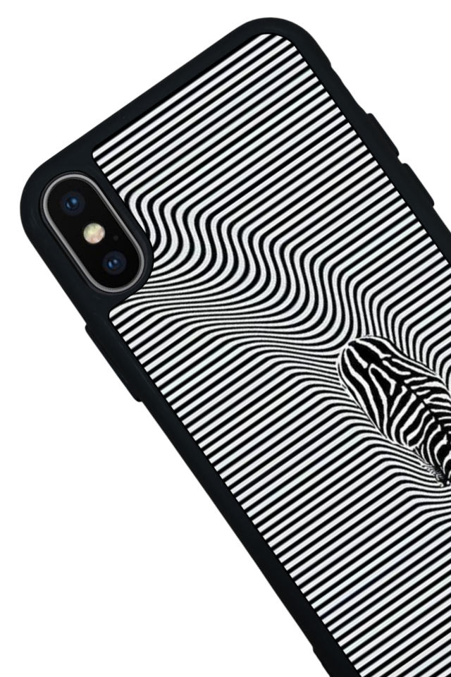 iPhone XS Max Uyumlu Çizgi Sanatı Tasarımlı Glossy Premium Kılıf