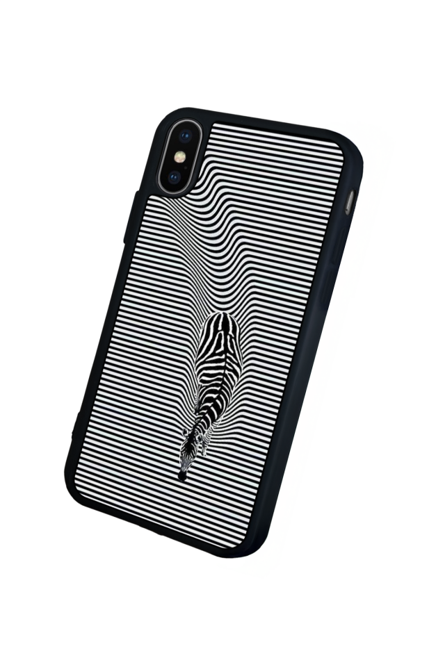 iPhone XS Max Uyumlu Çizgi Sanatı Tasarımlı Glossy Premium Kılıf