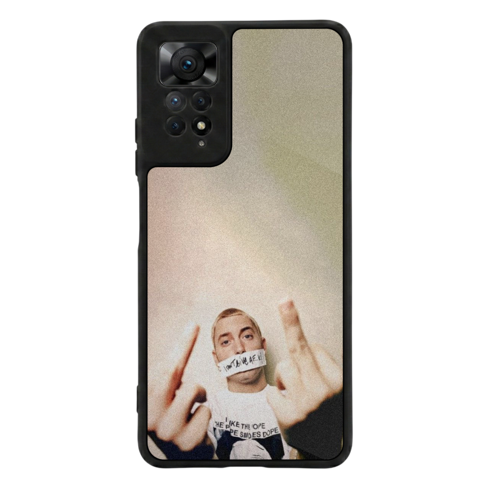 Xiaomi Redmi Note 11 Pro Uyumlu Eminem Tasarımlı Glossy Premium Kılıf