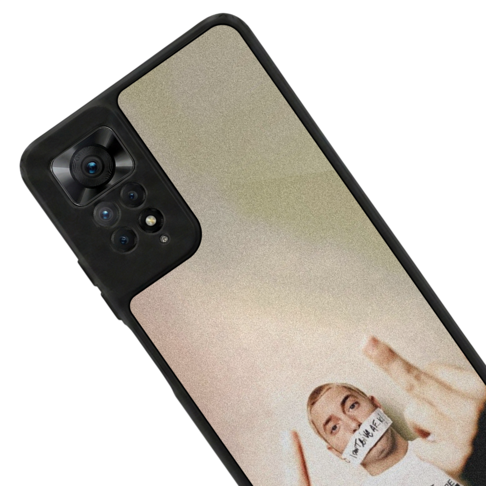 Xiaomi Redmi Note 11 Pro Uyumlu Eminem Tasarımlı Glossy Premium Kılıf