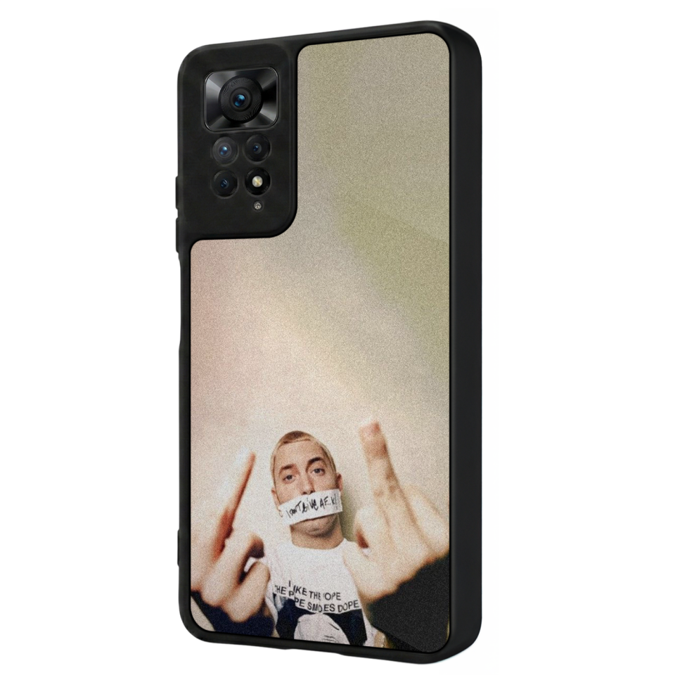Xiaomi Redmi Note 11 Pro Uyumlu Eminem Tasarımlı Glossy Premium Kılıf