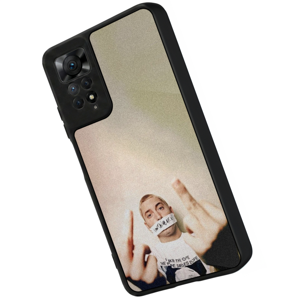 Xiaomi Redmi Note 11 Pro Uyumlu Eminem Tasarımlı Glossy Premium Kılıf