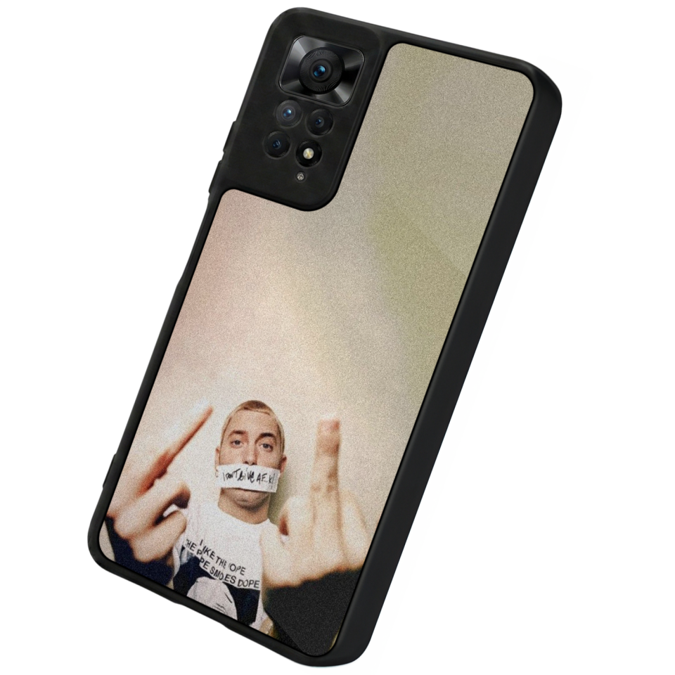 Xiaomi Redmi Note 11 Pro Uyumlu Eminem Tasarımlı Glossy Premium Kılıf