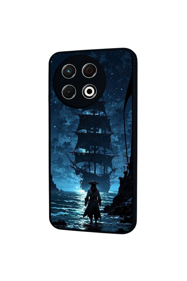 Tecno Spark 30 Pro Uyumlu Korsan Tasarımlı Glossy Premium Kılıf