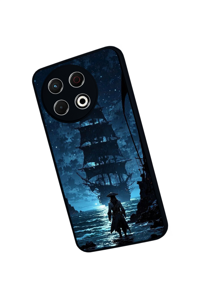 Tecno Spark 30 Pro Uyumlu Korsan Tasarımlı Glossy Premium Kılıf