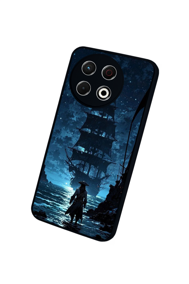 Tecno Spark 30 Pro Uyumlu Korsan Tasarımlı Glossy Premium Kılıf