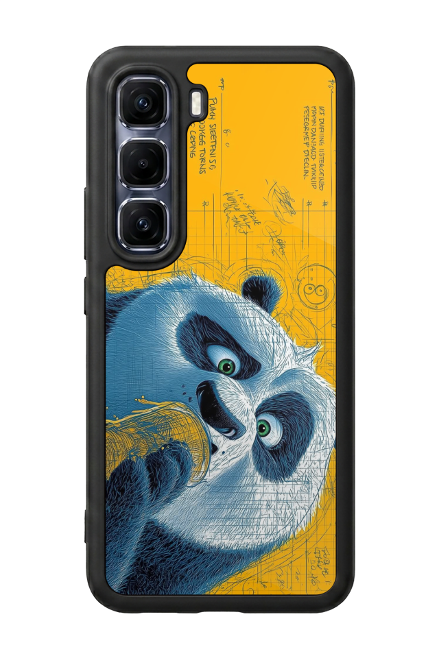 Infinix Hot 60 Pro Plus Uyumlu Kung Fu Panda Tasarımlı Glossy Premium Kılıf