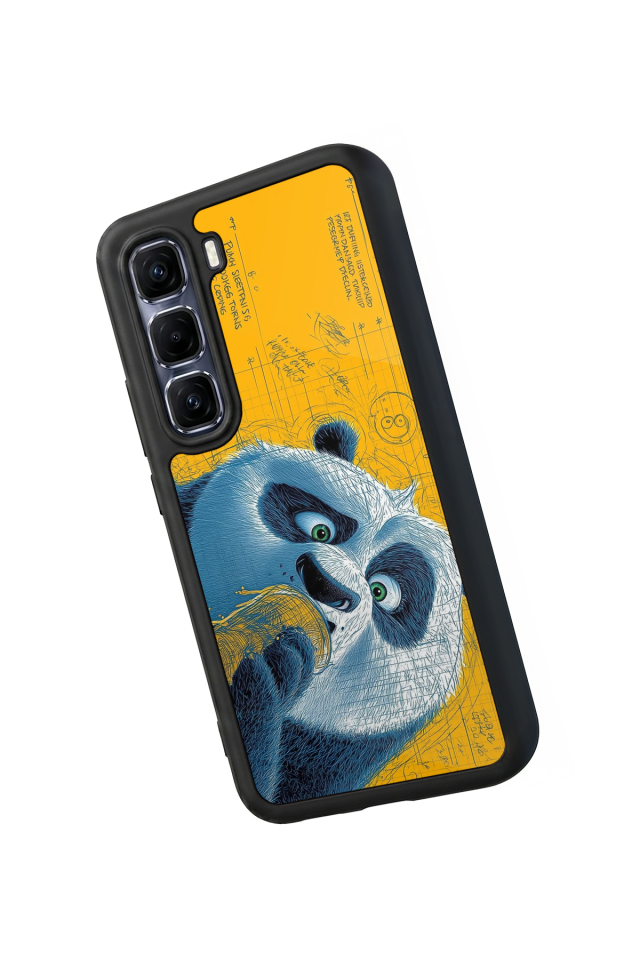 Infinix Hot 60 Pro Plus Uyumlu Kung Fu Panda Tasarımlı Glossy Premium Kılıf