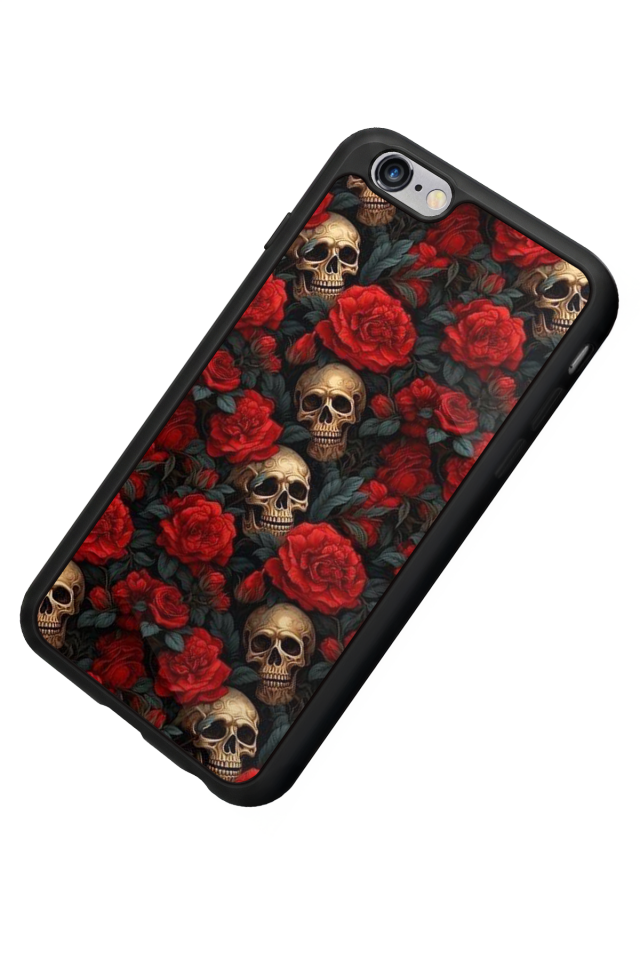 iPhone 6 Plus Uyumlu KuruKafa Tasarımlı Glossy Premium Kılıf
