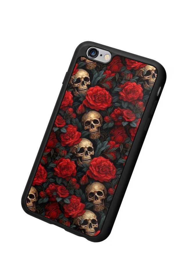 iPhone 6 Plus Uyumlu KuruKafa Tasarımlı Glossy Premium Kılıf