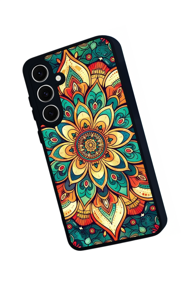 Samsung Galaxy S24 FE Uyumlu Mandaal Tasarımlı Glossy Premium Kılıf