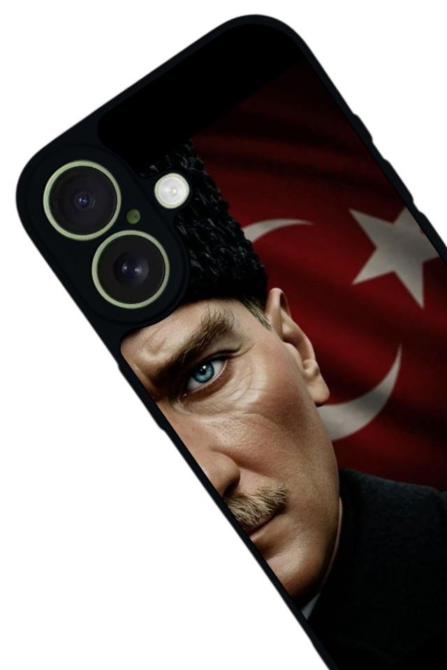 iPhone 17 Uyumlu Mustafa Kemal Ataturk Tasarımlı Glossy Premium Kılıf