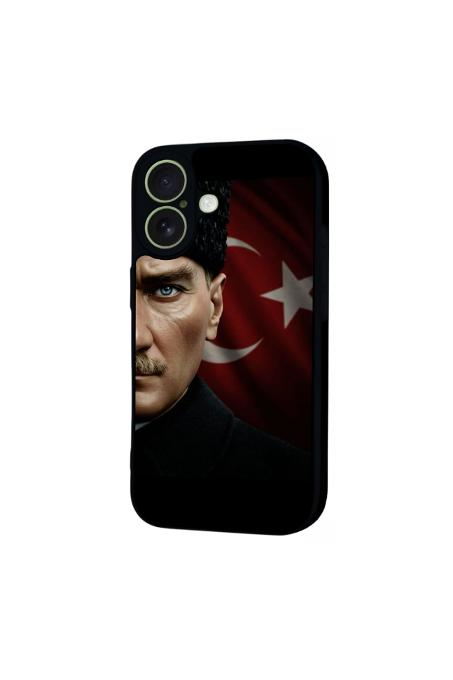 iPhone 17 Uyumlu Mustafa Kemal Ataturk Tasarımlı Glossy Premium Kılıf