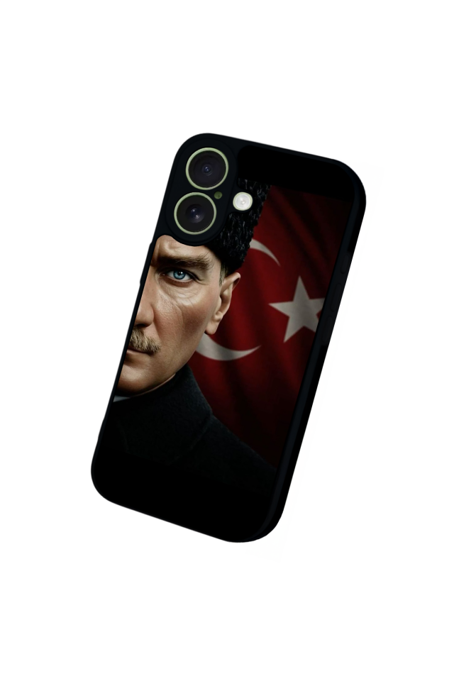 iPhone 17 Uyumlu Mustafa Kemal Ataturk Tasarımlı Glossy Premium Kılıf