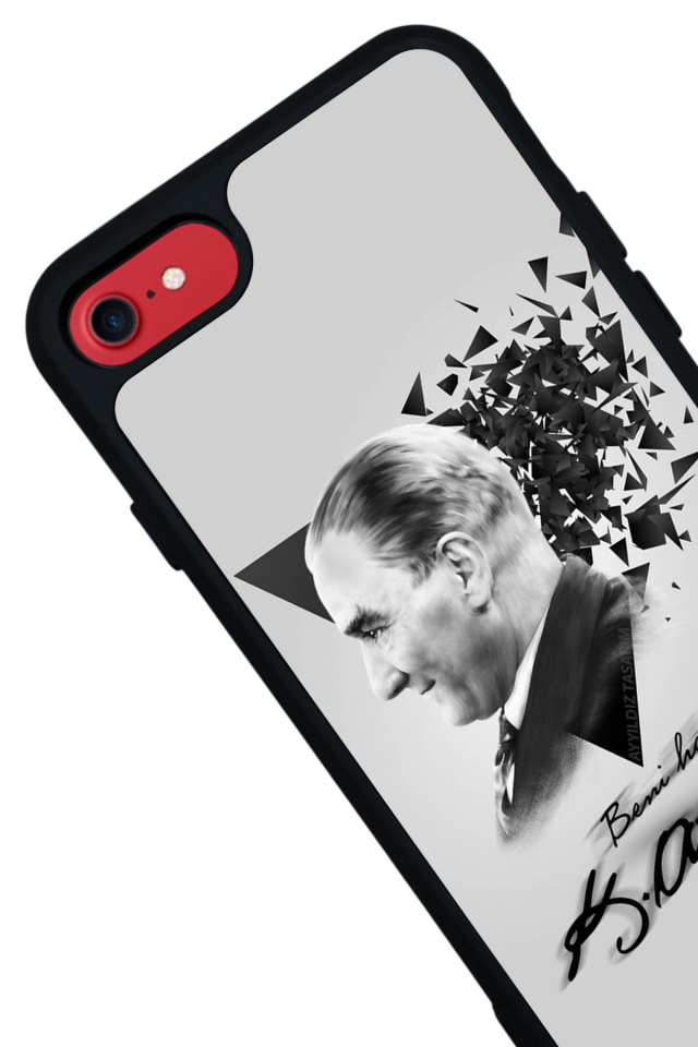 iPhone 7 Uyumlu Mustafa Kemal Ataturk Tasarımlı Glossy Premium Kılıf