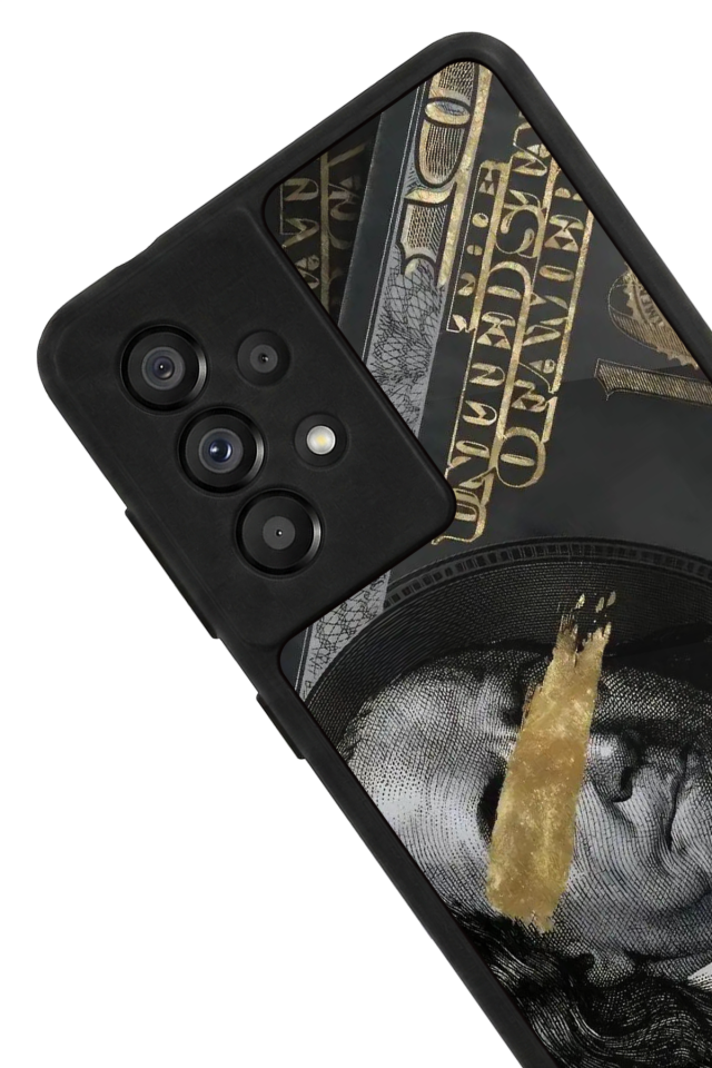 Samsung Galaxy A73 Uyumlu Para Tasarımlı Glossy Premium Kılıf