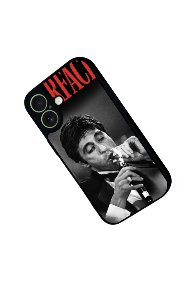 iPhone 17 Uyumlu Scarface Tasarımlı Glossy Premium Kılıf