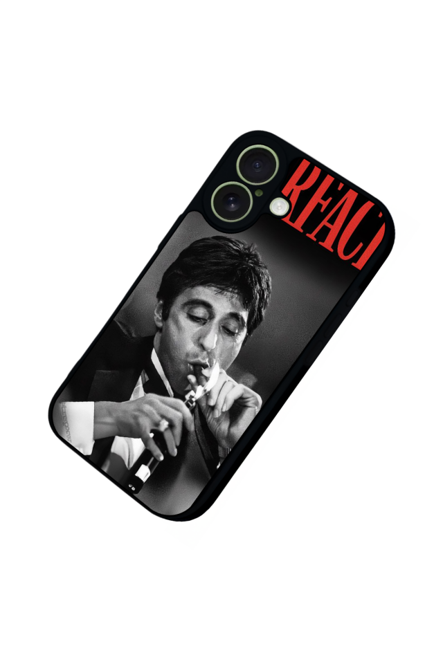 iPhone 17 Uyumlu Scarface Tasarımlı Glossy Premium Kılıf