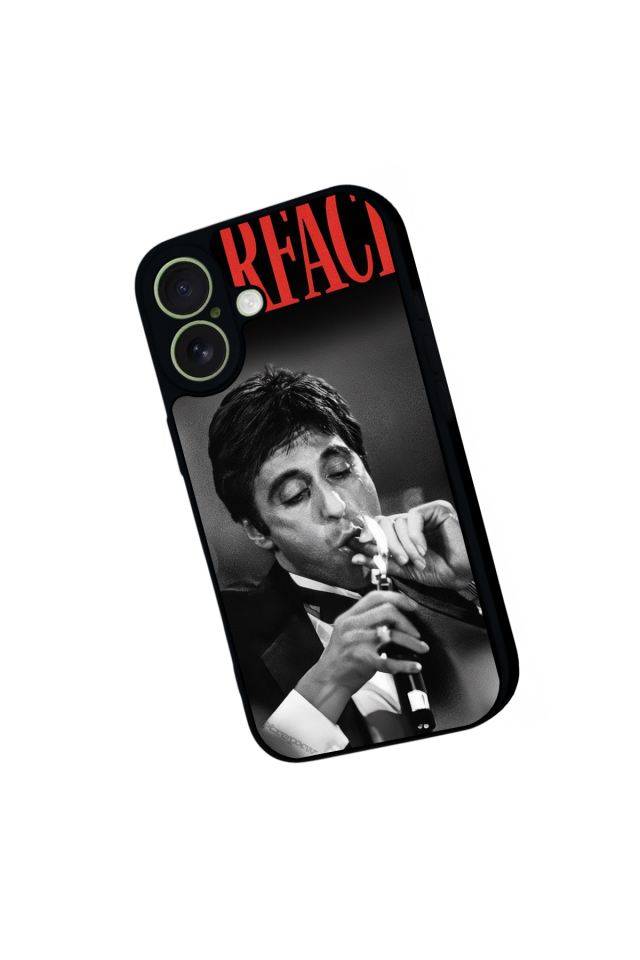iPhone 17 Uyumlu Scarface Tasarımlı Glossy Premium Kılıf