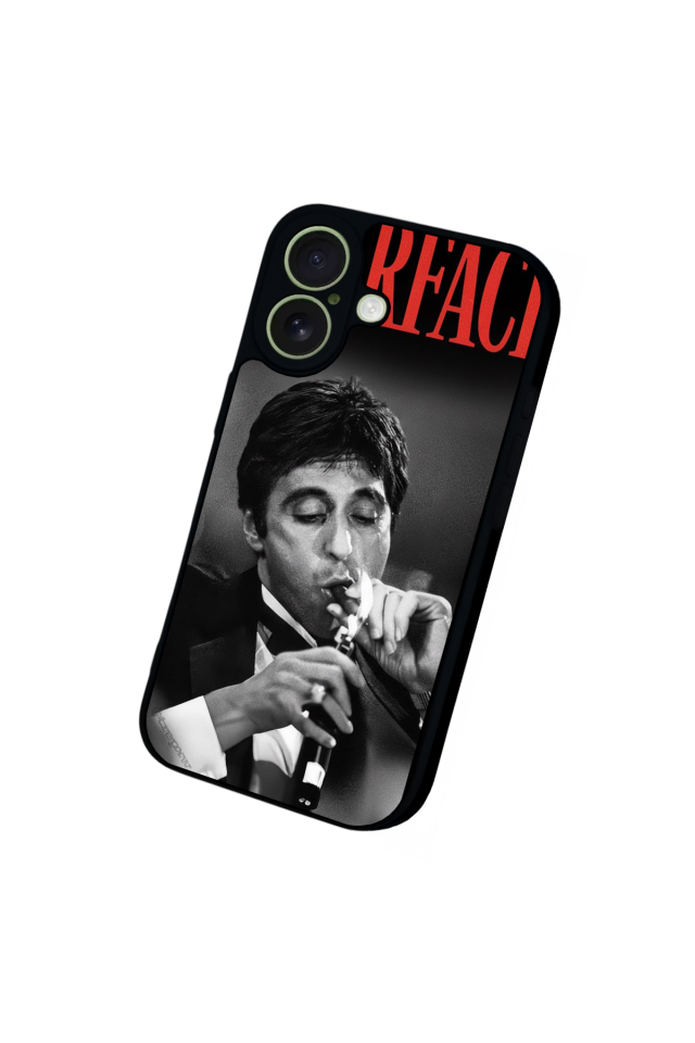 iPhone 17 Uyumlu Scarface Tasarımlı Glossy Premium Kılıf