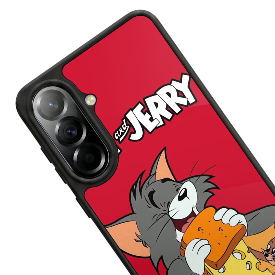 Samsung Galaxy A57 Uyumlu Tom And Jerry Tasarımlı Glossy Premium Kılıf