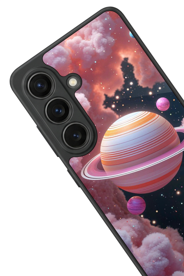 Samsung Galaxy S26 Uyumlu Uzay Tasarımlı Glossy Premium Kılıf