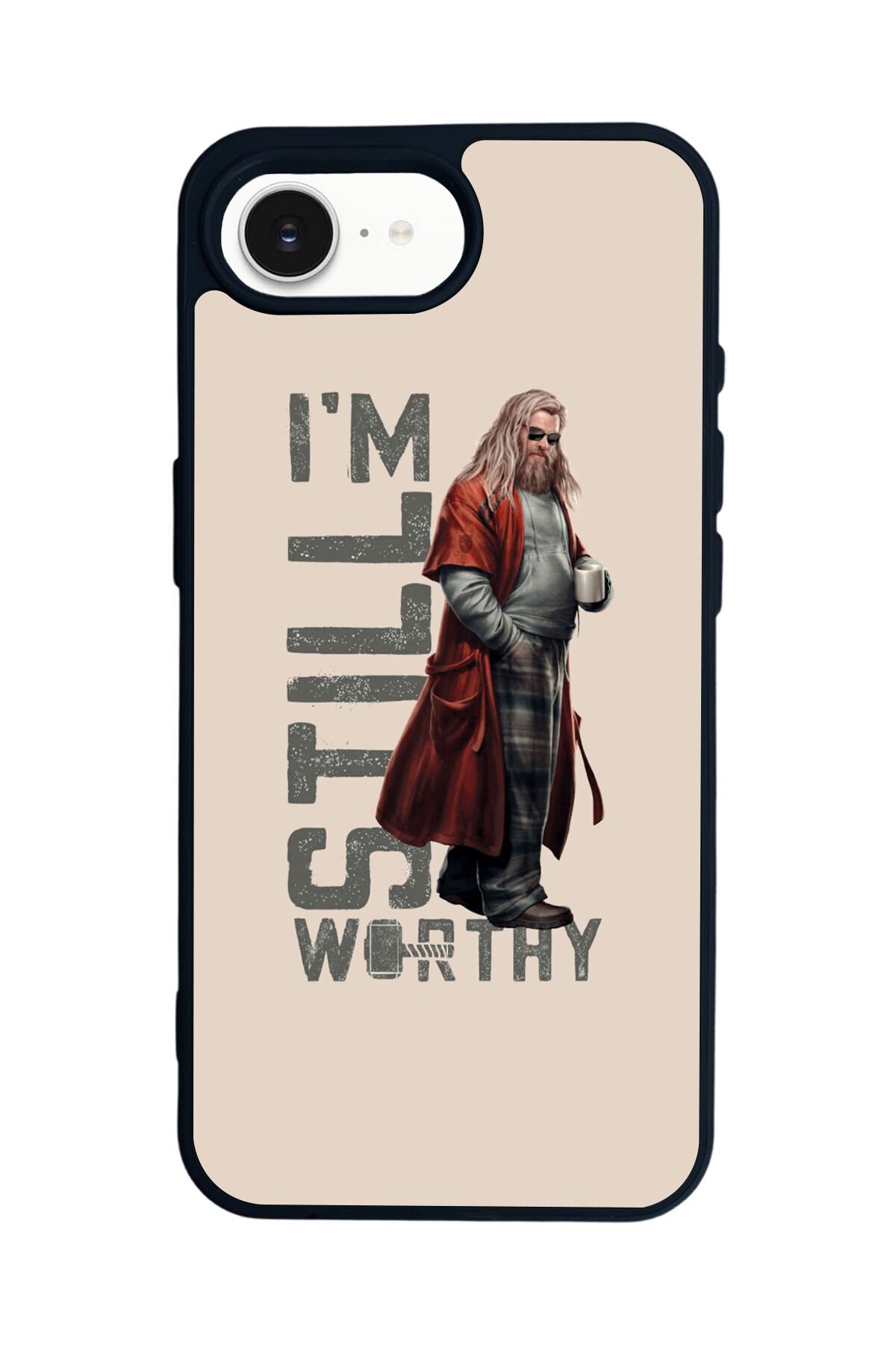 iPhone 16E Uyumlu Thor Tasarımlı Glossy Premium Kılıf
