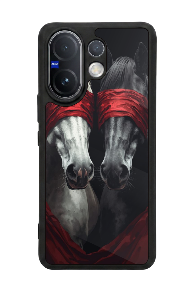 Vivo V60 Uyumlu At Horse Tasarımlı Glossy Premium Kılıf