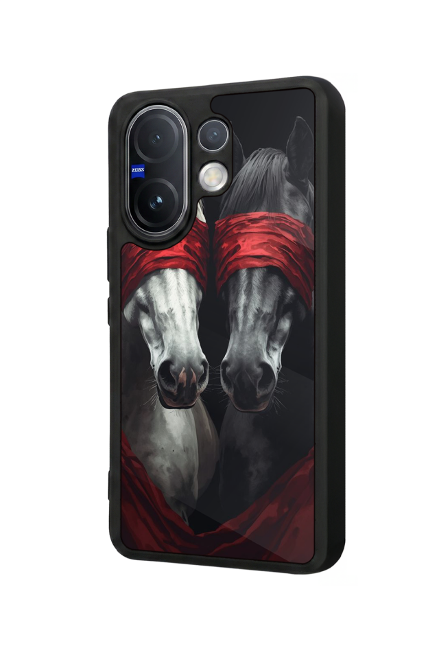 Vivo V60 Uyumlu At Horse Tasarımlı Glossy Premium Kılıf