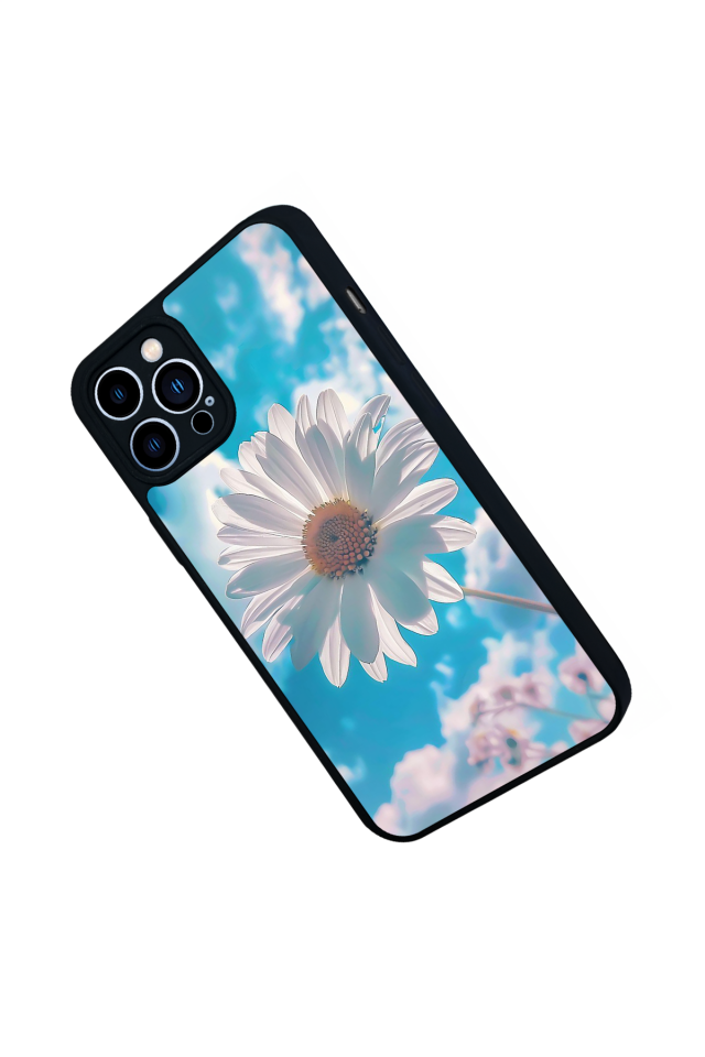 iPhone 13 Pro Max Uyumlu Cicek Tasarımlı Glossy Premium Kılıf