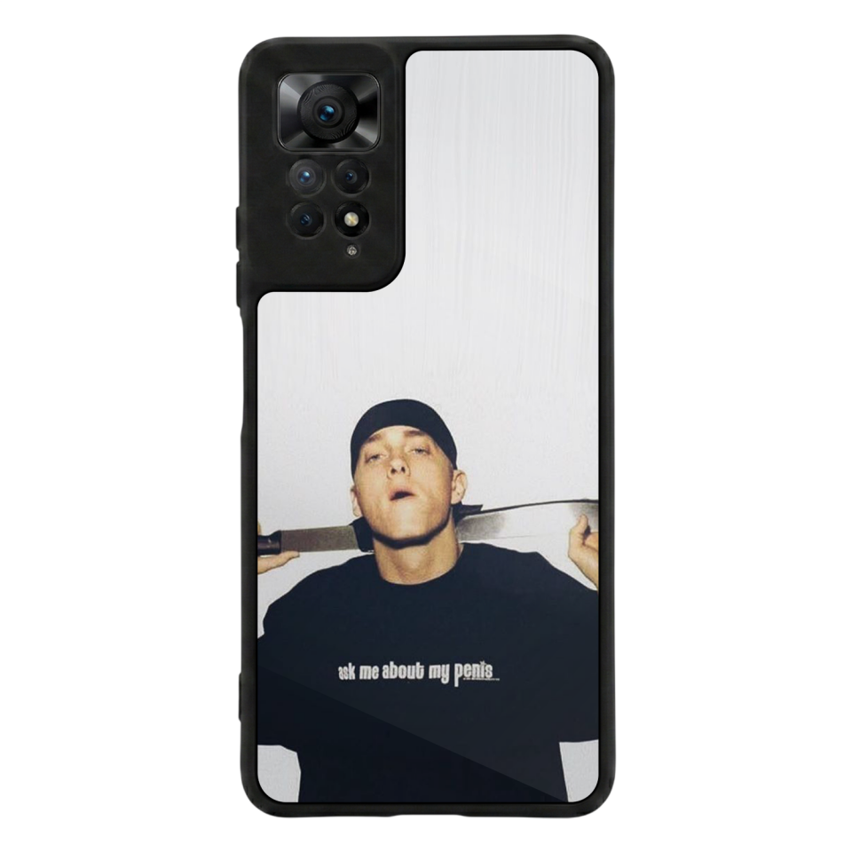 Xiaomi Redmi Note 11 Pro Uyumlu Eminem Tasarımlı Glossy Premium Kılıf
