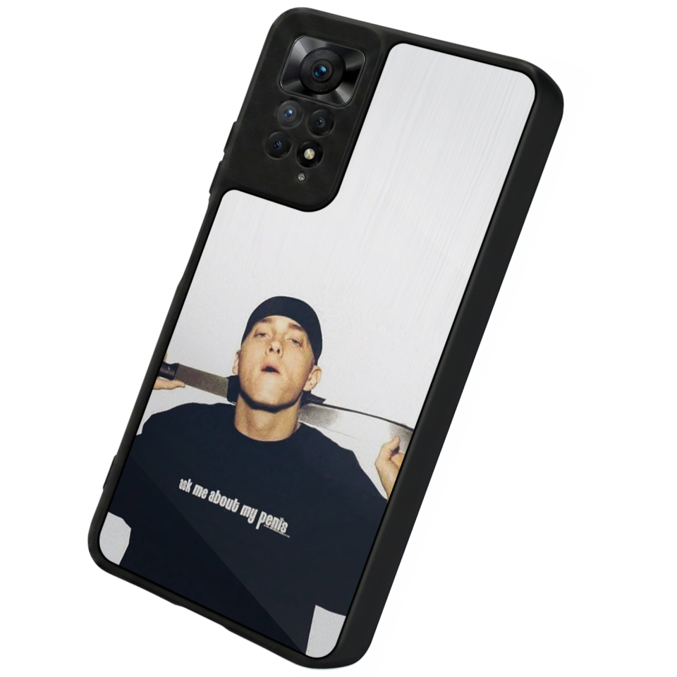Xiaomi Redmi Note 11 Pro Uyumlu Eminem Tasarımlı Glossy Premium Kılıf