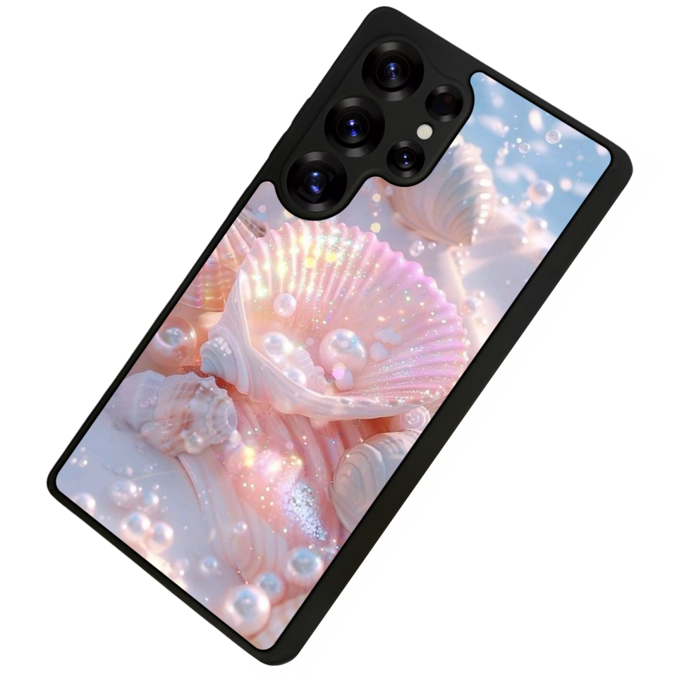 Samsung Galaxy S25 Ultra Uyumlu  İnci Tasarımlı Glossy Premium Kılıf