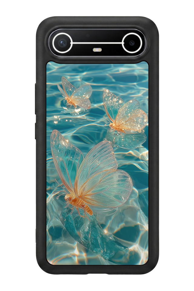 Tecno Spark Slim 5G Uyumlu Kelebek Tasarımlı Glossy Premium Kılıf
