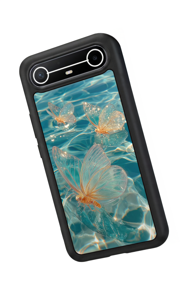 Tecno Spark Slim 5G Uyumlu Kelebek Tasarımlı Glossy Premium Kılıf
