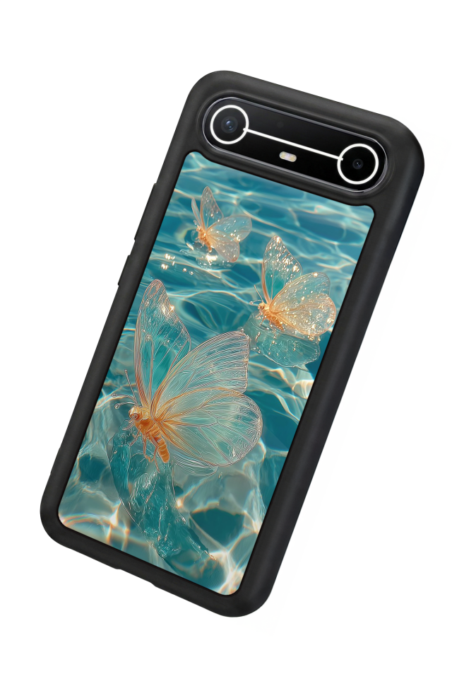 Tecno Spark Slim 5G Uyumlu Kelebek Tasarımlı Glossy Premium Kılıf