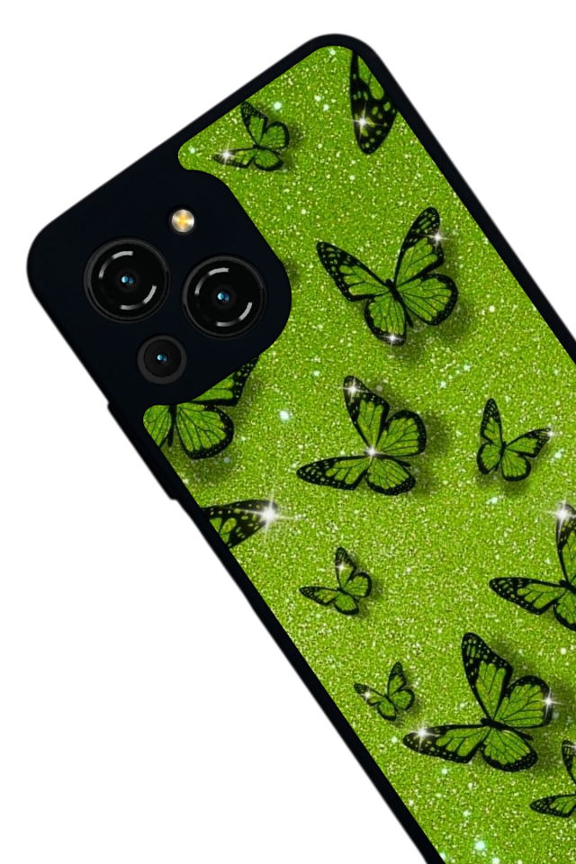 Reeder S23 Pro Max Uyumlu Kelebek Tasarımlı Glossy Premium Kılıf