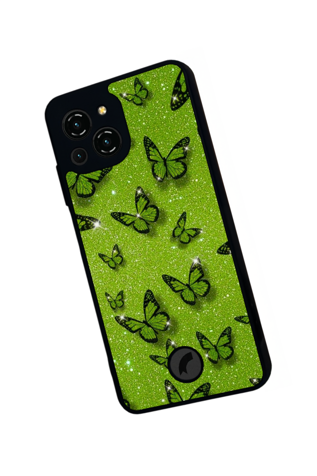 Reeder S23 Pro Max Uyumlu Kelebek Tasarımlı Glossy Premium Kılıf