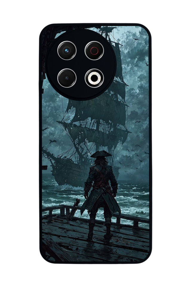 Tecno Spark 30 Pro Uyumlu Korsan Tasarımlı Glossy Premium Kılıf