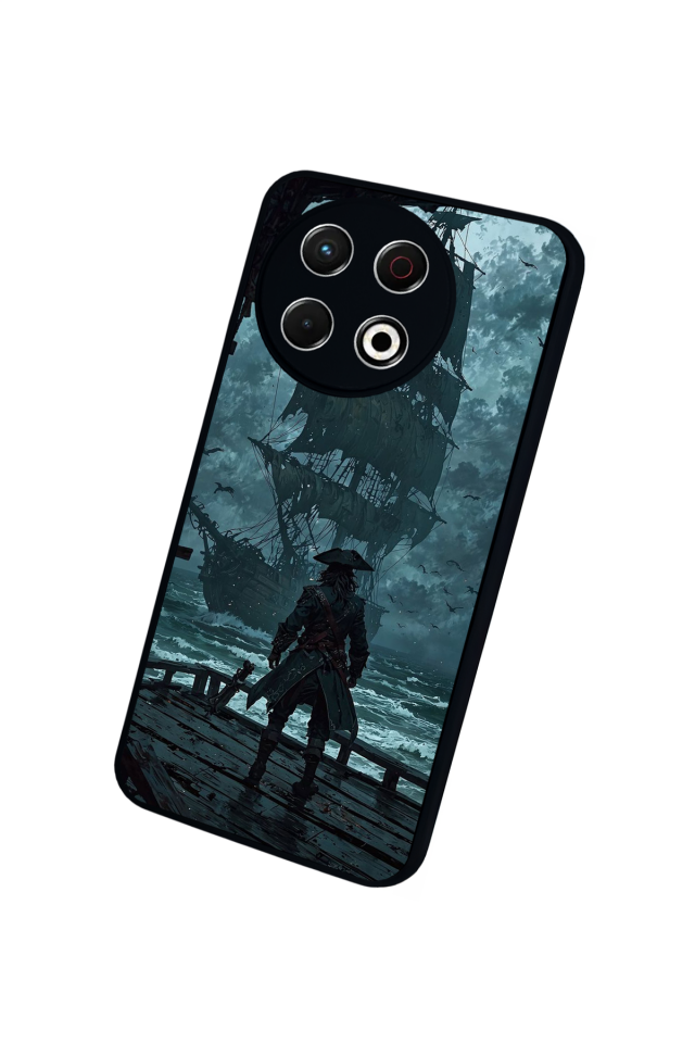 Tecno Spark 30 Pro Uyumlu Korsan Tasarımlı Glossy Premium Kılıf