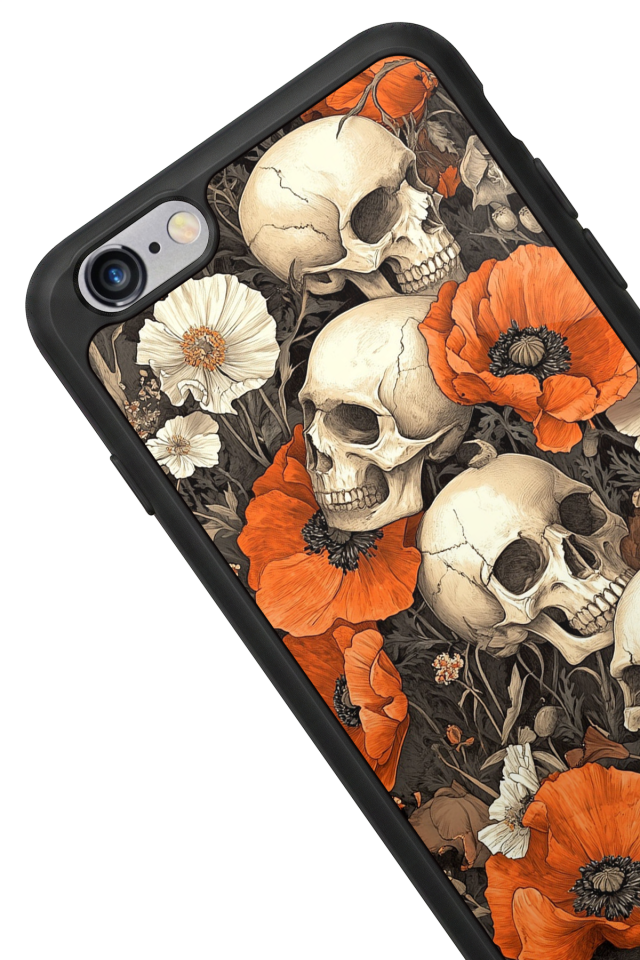 iPhone 6 Plus Uyumlu KuruKafa Tasarımlı Glossy Premium Kılıf