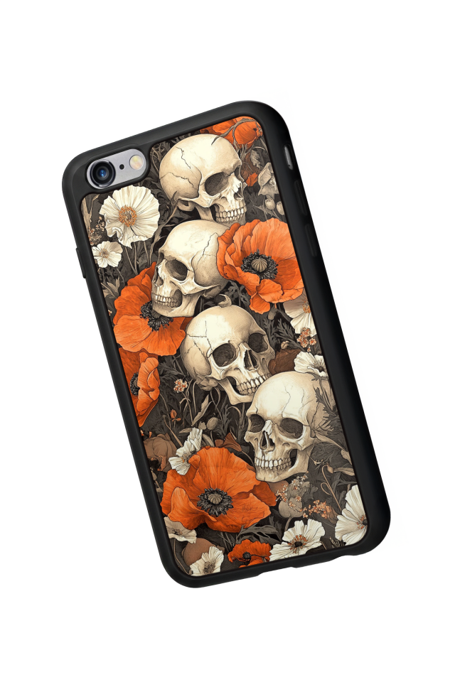 iPhone 6 Plus Uyumlu KuruKafa Tasarımlı Glossy Premium Kılıf
